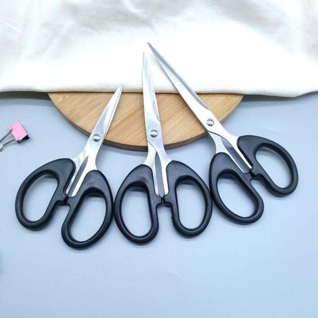 3-Size Manual School Scissors – Stainless Steel, for Paper Cutting, Student & Office Craft Supplies Stainless Steel Manual Sciss