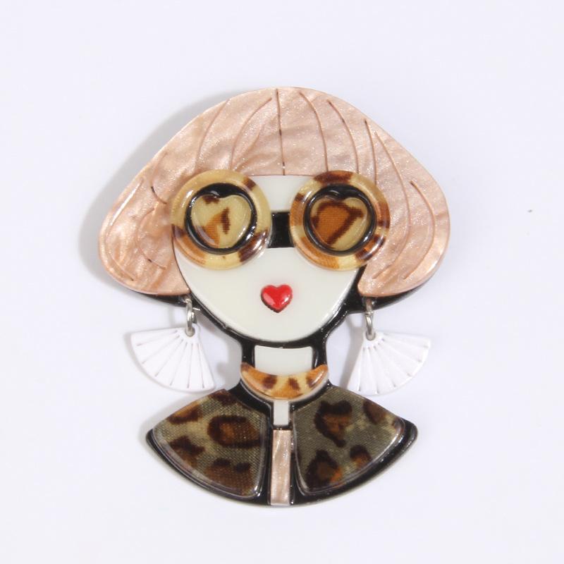 

SKEDS New Arrival Creative Lady Women Design Acrylic Badges Brooch Fashion Exquisite Multi-style Suit Coat Pines Accessories