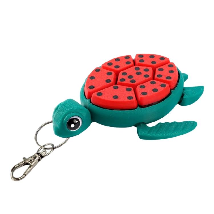 Press Turtles Fruit Keychain Hanging Decoration For Personalizing School Bag Accessories And Student Gifting Supply