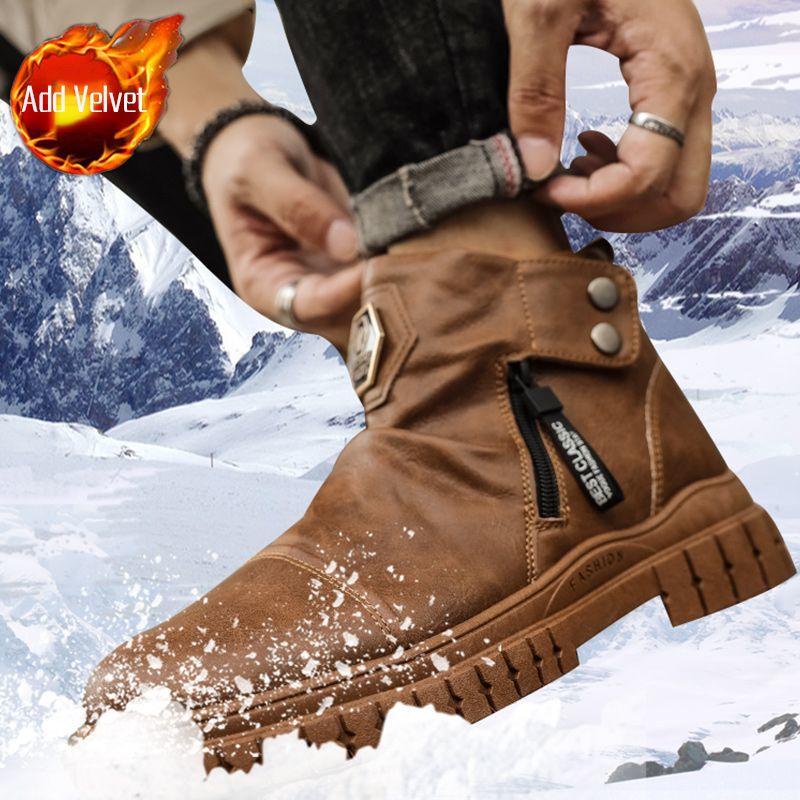 Man Shoes Trendy High Cut New Boots for Men Designer Size 44 Footwear Casual Non Slip Quality Offers Y2k Low Price Fashion