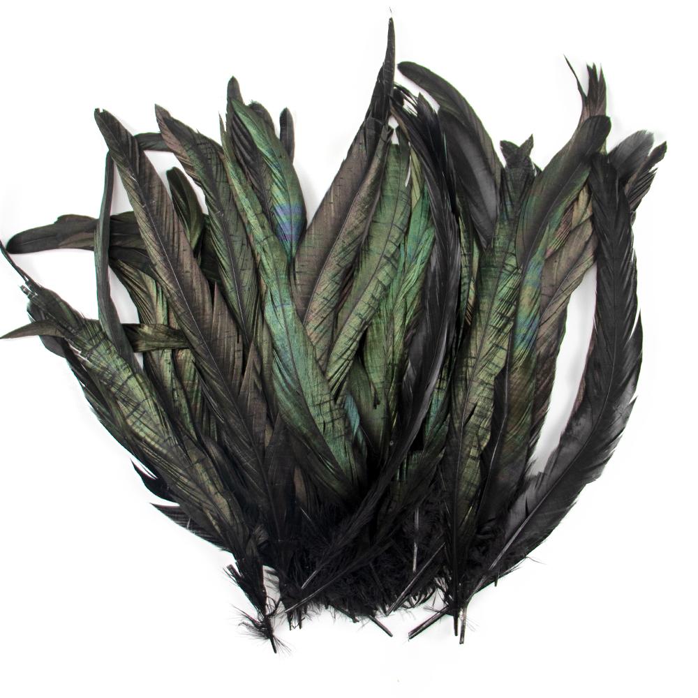 50/100 Stück 25-30cm Hahnenfeder Hochzeitsbasteln DIY Naturfeder Handarbeit Party Feder Karneval Kopfschmuck Dekoration