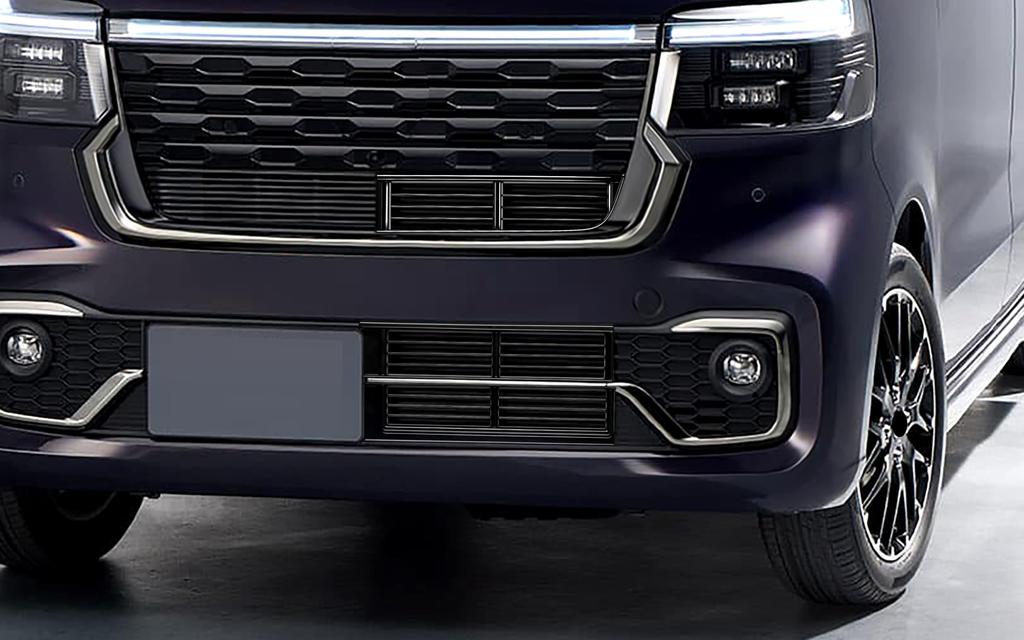 Honda New Custom JF5 JF6 Turbo Coordinate Style Front Grille Garnish Grille Guard Under Grille Cover Accessory Exterior Parts HIGH FLYING N-BOX
