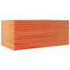 VidaXL Planter Wax Brown 110x60x45.5 Cm Solid Pine Wood, Outdoor Planter, Flower Box, Plant Box, 847285