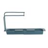 Sink Faucet Drain Rack Expandable Double Layer Large Capacity Sink Dishcloth Drainer Rack for