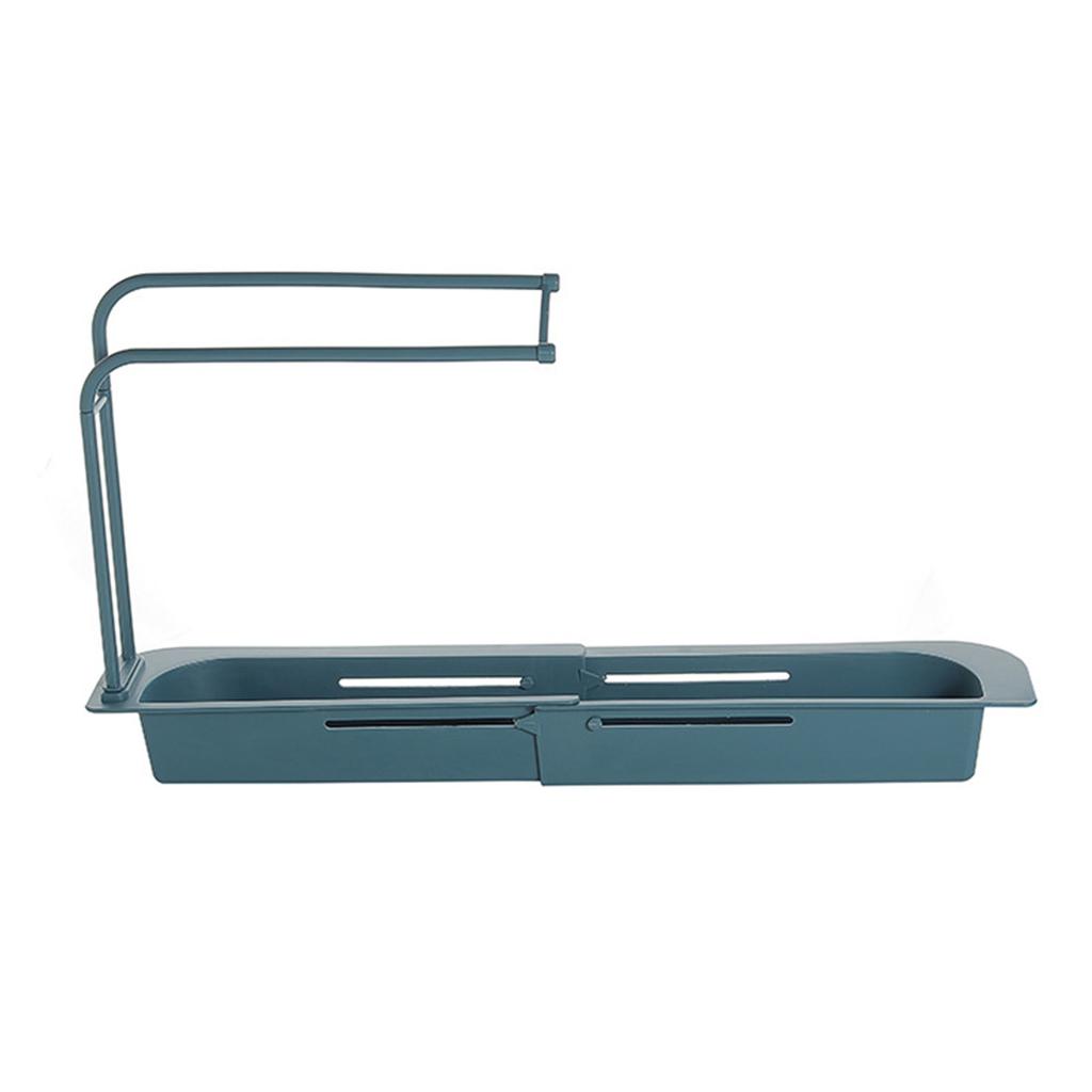 Dřezová baterie Odkapávač Rozšiřitelný Dvouvrstvý Velkokapacitní Dřezový Stojan na Odkapávání Nádobí a Utěrek pro