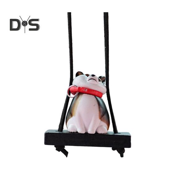 Hund Auto Hängendes Ornament Niedliche Hundeform Rückspiegel Hängendes Auto Klimaanlage Innenzubehör