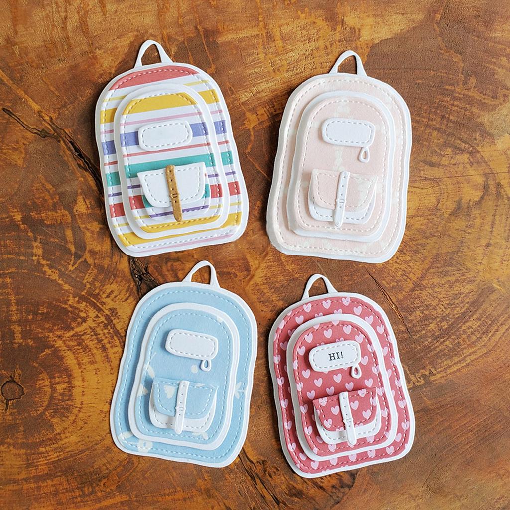 Backpack Box Metal Cutting Dies Stencils for DIY Scrapbooking Decorative Embossing Paper Cards Template Decor Die Cuts