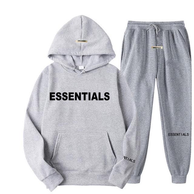 Essentiële Cross-Border Europa Hoodie & Joggingbroek Set voor Mannen & Vrouwen - Pullover met Lange Mouwen