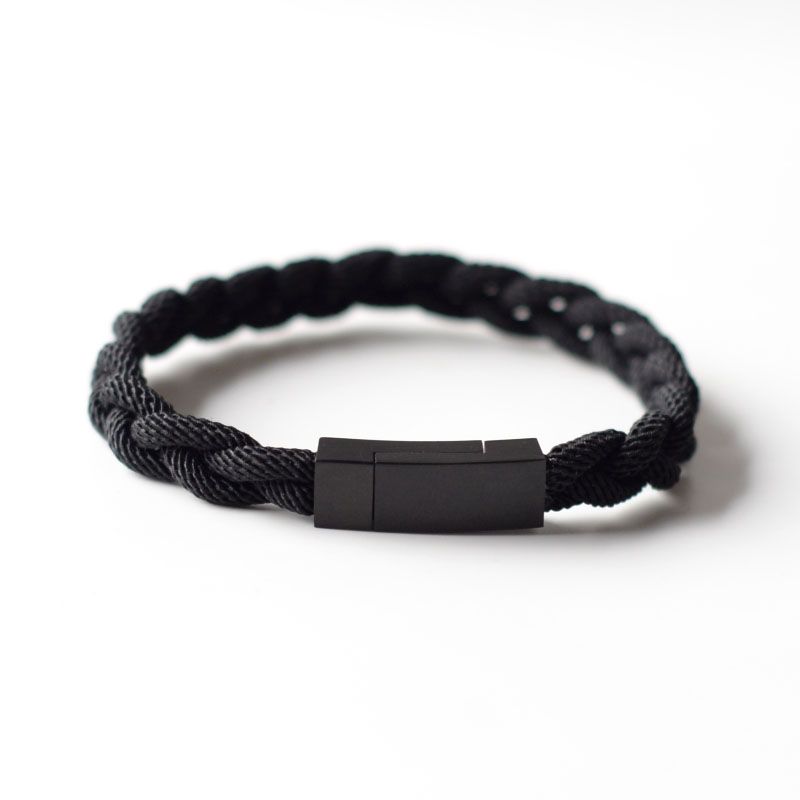 

MD Оригинальный Миланский Шнур Ручной Плетения Ручная Веревка Нишевый Стиль Парный Браслет из Нержавеющей Стали с Магнитной Застежкой Подарки для Студента, Подруги