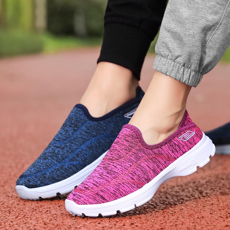 New Women'S Light Shoes Soft Soled Breathable Sneakers Casual Middle Elderly Shoe Couple'S Anti Slip Comfort Shoes  Mujer