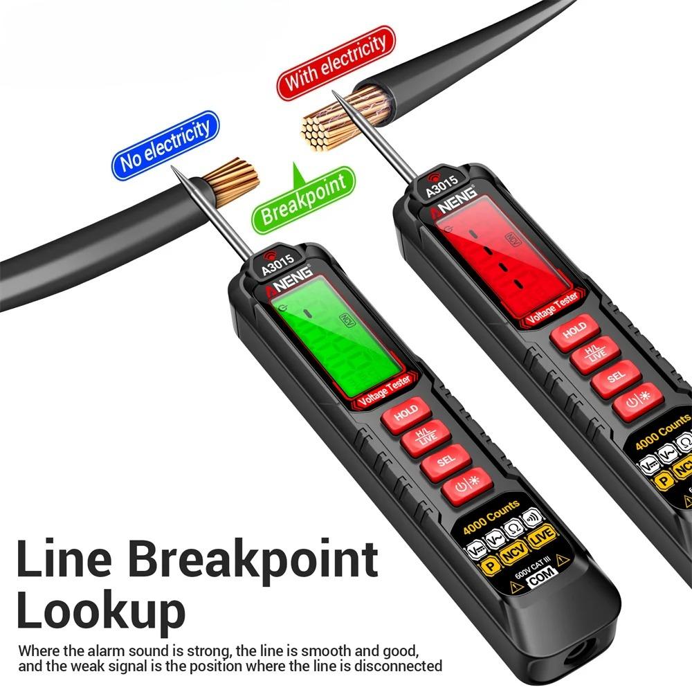 Multifunktionales Digitales Multimeter Phasenfolgeprüfer Stift AC/DC Spannung Null/Feuerleitungstest 4000 Zählungen NCV Detektor Prüfgeräte Digitalanzeige