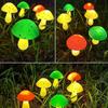 Garden Ornament Statues Yard Fairy String Lights Christmas Lights Solar Mushroom Light LED Light