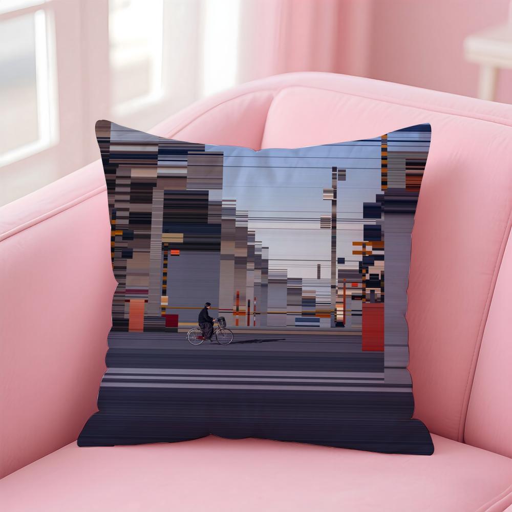 World Premium Printing Cushion Cover Comfortable Reversible Pillow Cover Ideal for Car Sofa Bedroom & Beyond