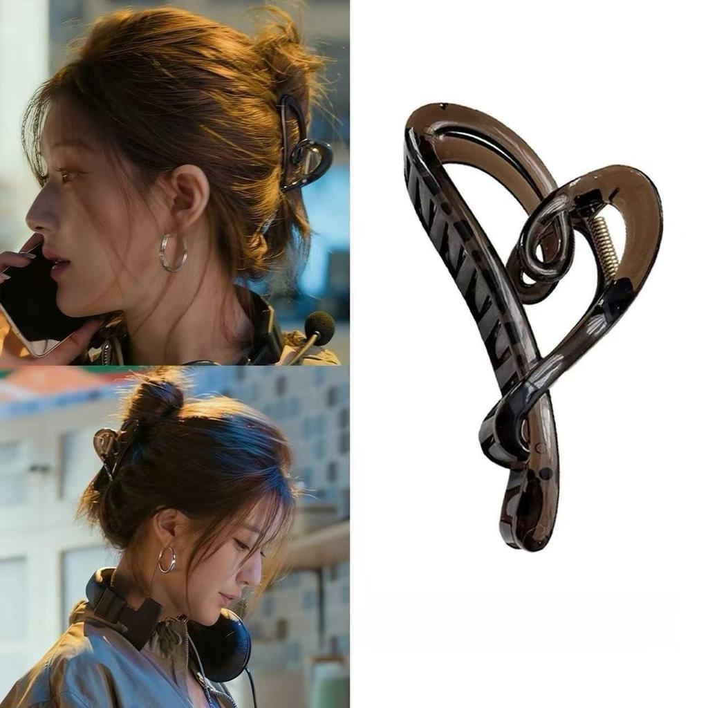 Koreanischer Eleganter Kürbisbogen Polka Dot Haarspange - Groß, Cremige Texturierte Hochsteckfrisur-Accessoire