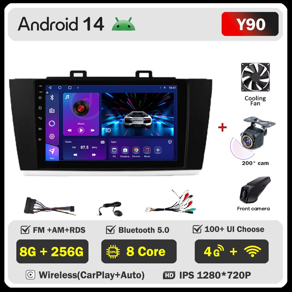 For Subaru Legacy Outback 2015-2018 Car Radio Player Car Carplay Screen Autoradio Mirror Link Car Intelligent Systems RDS DSP