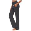 Women's Yoga Trousers Pockets Wide Leg Drawstring Loose Straight  Running