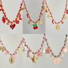 Wind Summer Ocean Wind Necklace Female Color Stainless Steel Drip Love Flower Sun Rope Clavicle Chain