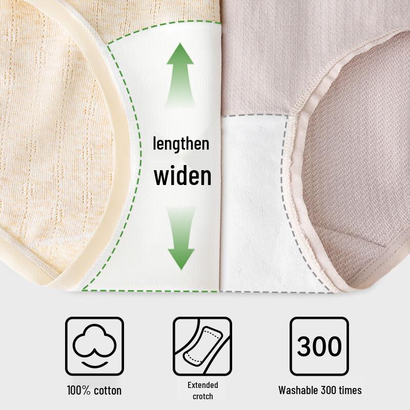 Audiffren Maternity High-Waist Cotton Antibacterial Briefs