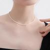 Small Imitation Pearl Necklace, New Popular Plain Chain, Exquisite Neck Chain, Collarbone Chain.