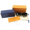Świetne okulary przeciwsłoneczne LOUIS VUITTON Monogram Flower Edge Oprawka: Czarne Kobiety Z1777E Używane