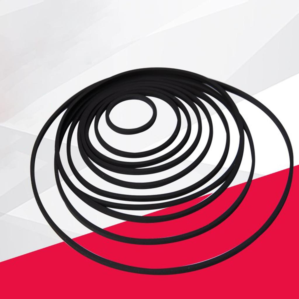 5 Stück 50-140mm Kassettenrekorder Gummi Riemen 1,0mm Breite Gemeinsamer Riemen für Rekorder n DVD-Laufwerke