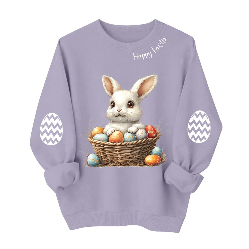 Rundkragetröja för kvinnor Hösttröjor med grafisk design Semester Långärmad tröja med nedsänkta axelband