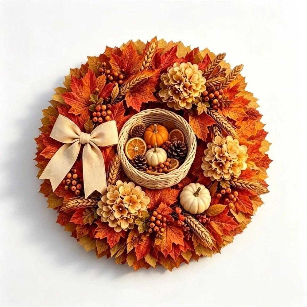 2D Flat Print Fall Halloween Decorative Sign Rustic Autumn Home Decoration Porch