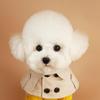 Roupas de Inverno para Cães Estilo Britânico Roupas para Animais de Estimação para Cães Pequenos e Médios Teddy Chihuahua Filhote Animal de Estimação Babador Teddy Corta-vento Capa