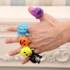 Halloween Luminous Finger Lights & Pumpkin Bat Rings for Kids