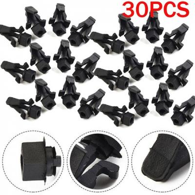 30-teilige Stoßfängergrill-Halterungsbefestigungsclips Stoßfängerhauben-Clips für Nissan Schwarz