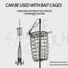 Fishing Accessories 8 Claw 16 Hook Squid Bait Trap Cage Fishing Lure Cage Octopus Hook Trap Basket Fishing Tools Tackle