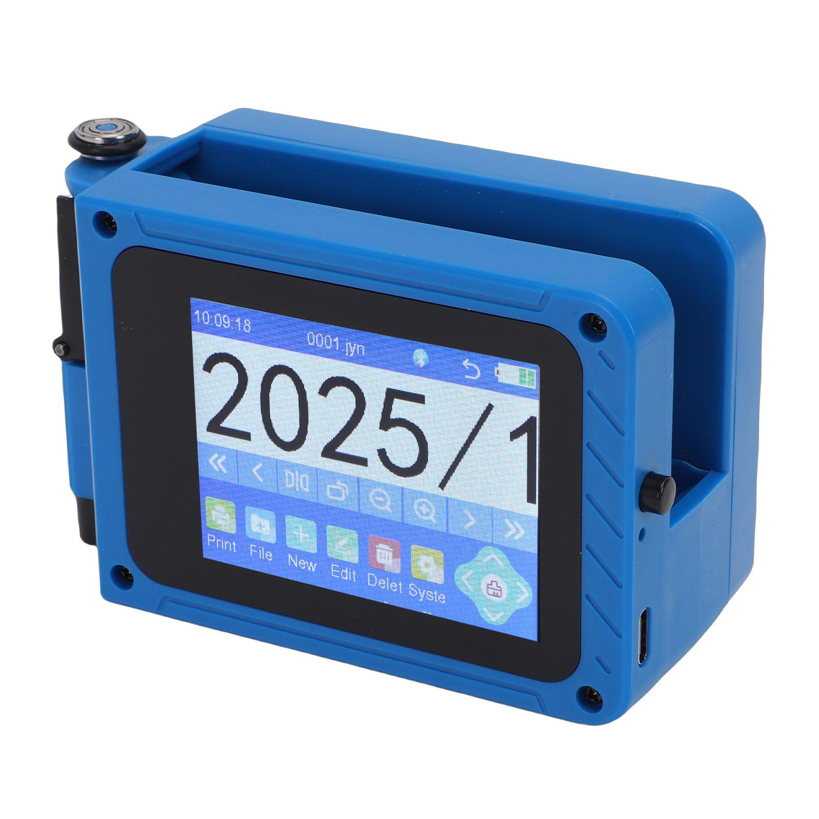 

Handheld Inkjet Printer 2 12.7mm Print Height HD Touch Screen Portable Coding Machine for QR Code Production Date