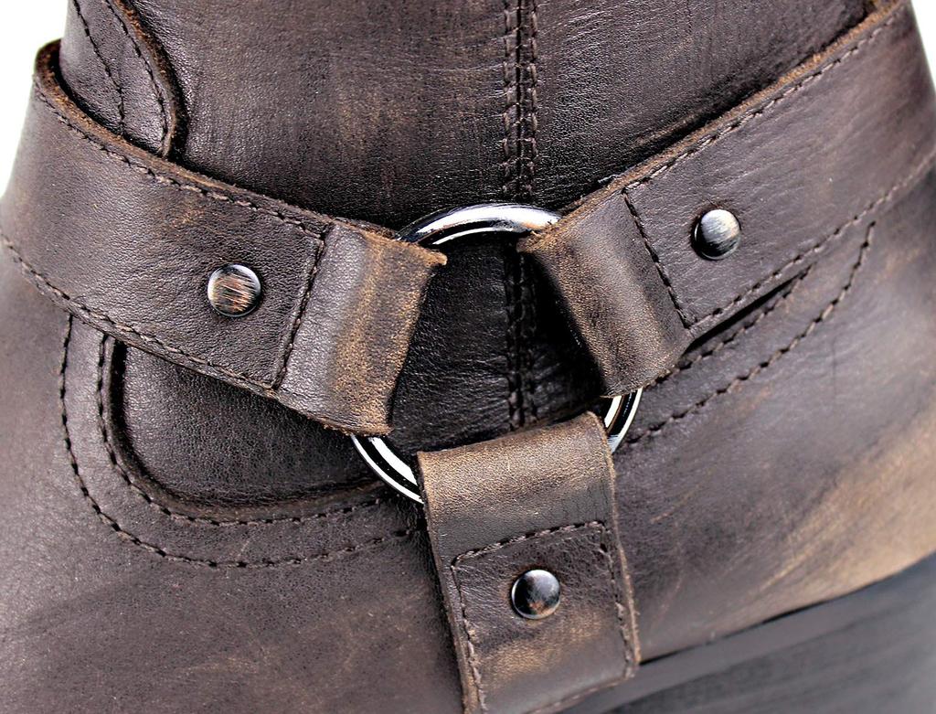 OSSTONE US US Dark Brown OS-JY017-Brown-JP Men's Boots, Size Men's 9.5 (M), 43.5 EU, Color