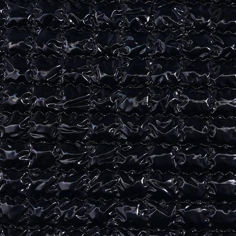 50cm*140cm Multi Colors PU Leather Quilting Fabric Symphony Quilted Christmas Cotton Fabric for Christmas Cosplay Clothing