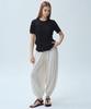 Waiowai Crease Pleated Short Sleeve T-Shirt_2 Colors