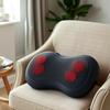 Portable 4D Heated Shiatsu Massager Pillow Ergonomic Neck Back Muscle Soreness Relief for Home Car Travel Office