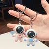 Creative Cute Cartoon Soft Glue Astronaut Keychain Dolls Toys Spaceman Car Key Chain Couple Package Pendant Small Gift