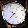 Men's Leather Belt Watch with Roman Numeral Dial – Stylish Business Quartz