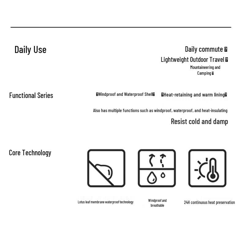 EASTERN CAMEL Unisexowa kurtka outdoorowa 3 w 1 z kapturem