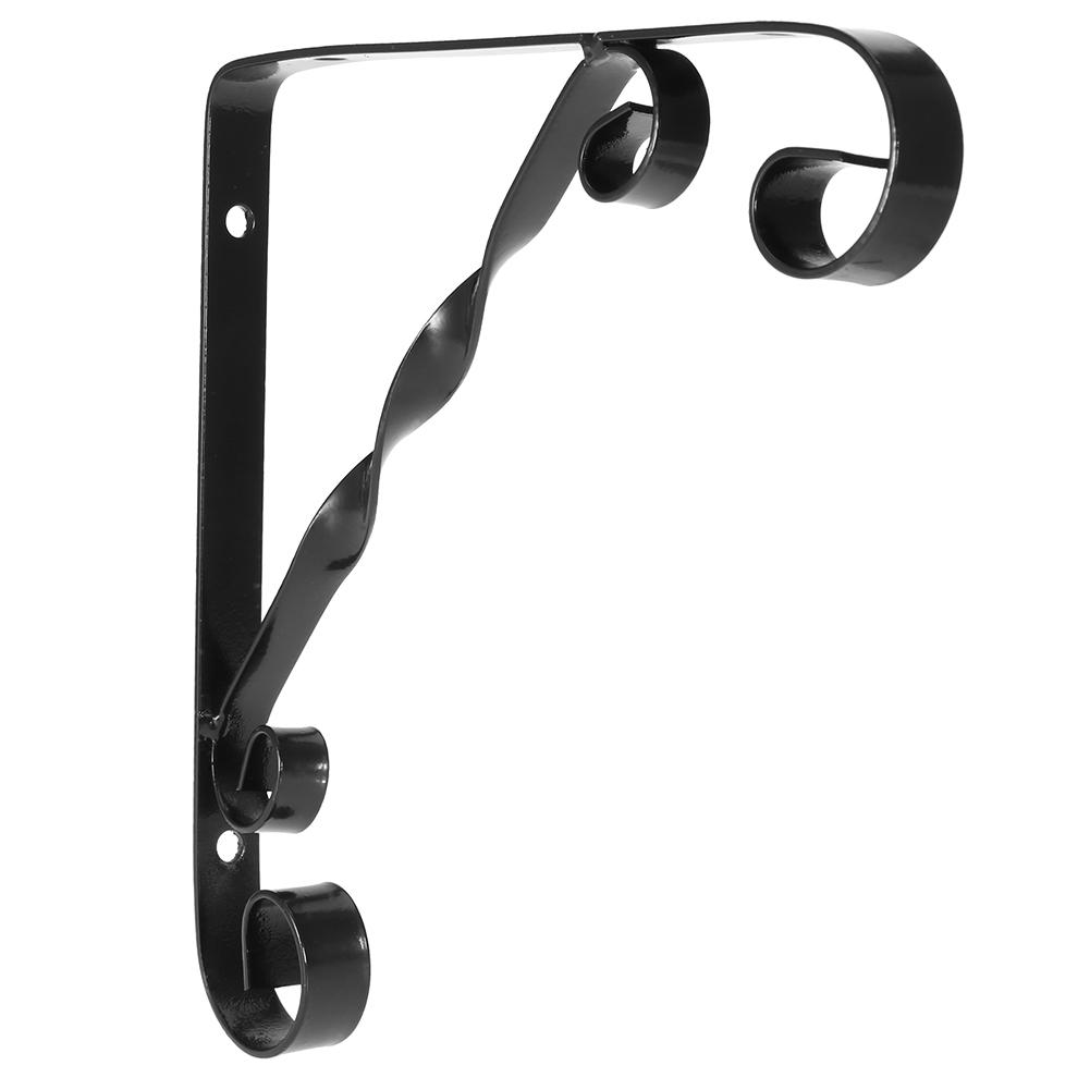 2Pcs Metal L Shape Wall Mounted Shelf Triangle Bracket Supporter