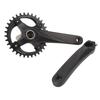 Mountain Bike Crank Arm Set Hollow One Piece Positive Negative Teeth 34T Aluminum Alloy Bicycle Crank Set