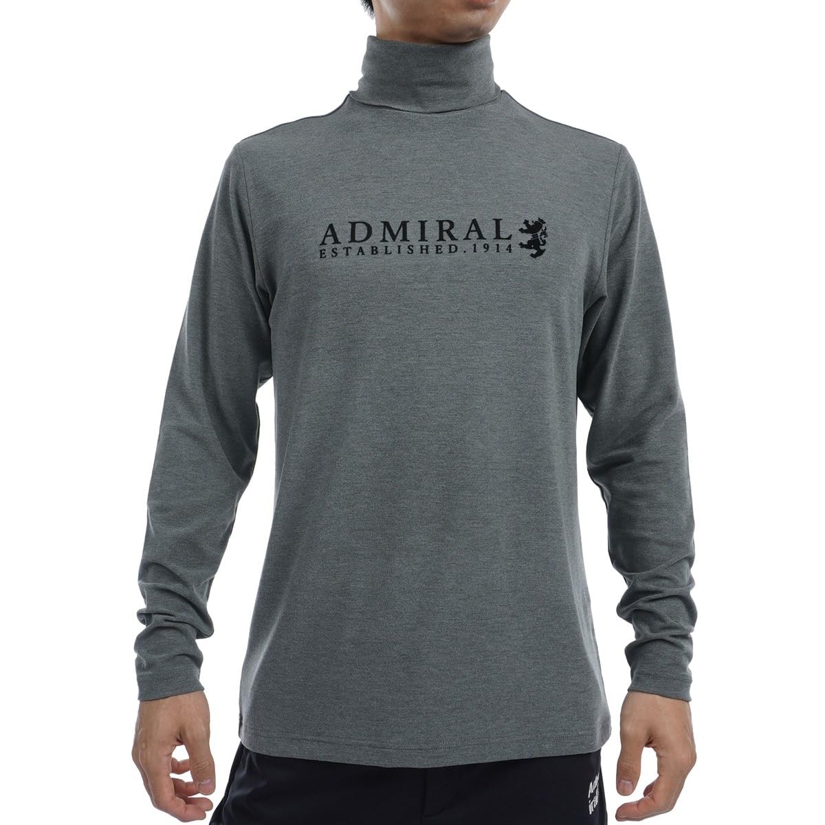 

Admiral Golf Classic Soft Touch Long Sleeve Turtleneck Shirt ADMA484 Men s Gray