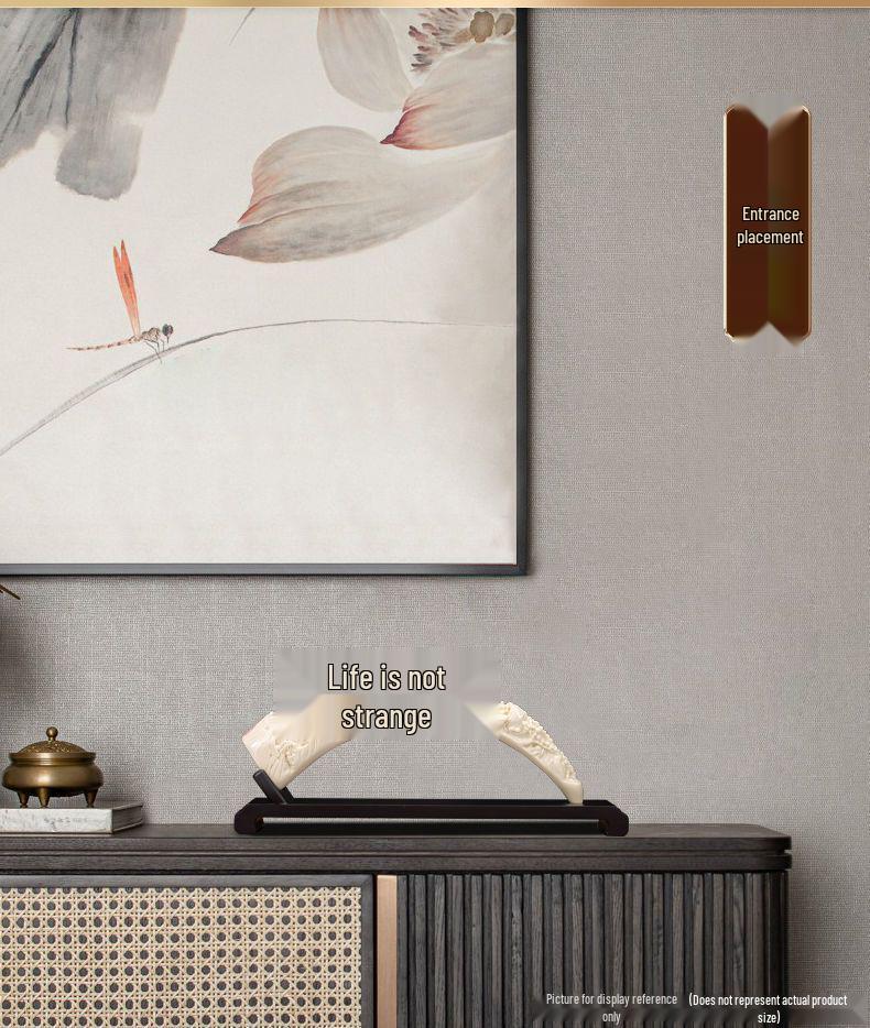 Ivory Chinese-Inspired TV Cabinet & Wine Storage for Living Room