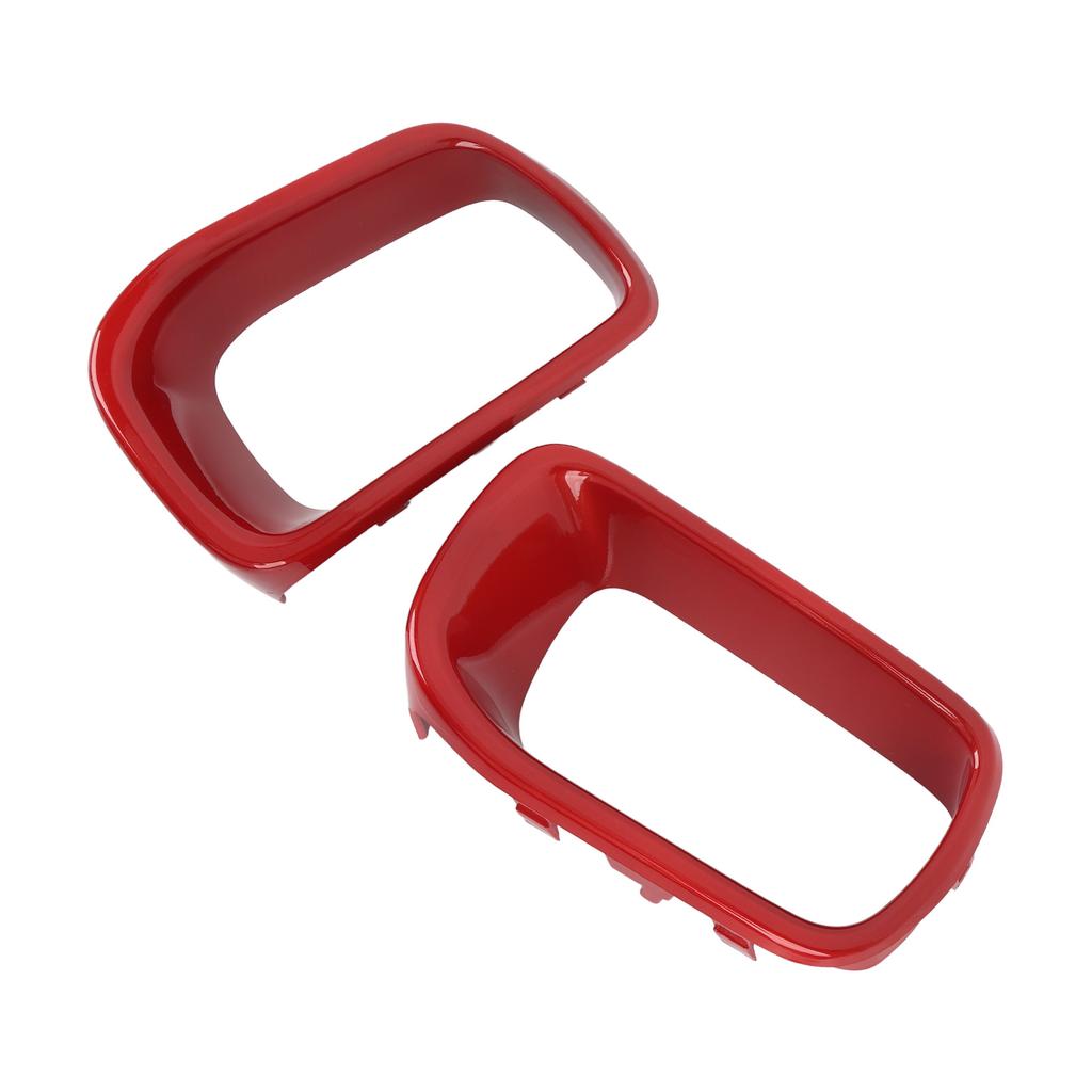 2Pcs Front Bumper Grille Guard 51117337810 Red Car Bumper Cover Front Air Duct Frame for F55 F56 F57 2014 to 2021