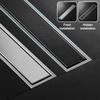 Invisible Tile Floor Drain Brshed Gold Black 304 Stainless Steel Lavatory Bathroom Shower Long Linear Drainage Side Floor Drains