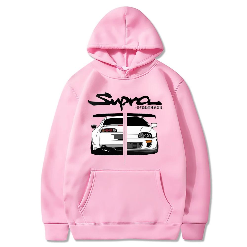 2023 Initial D Supra Hoodies Herren und Damen JDM Manga Print Locker Lässig Langarm Japanisches Lässiges Sportliches Sweatshirt