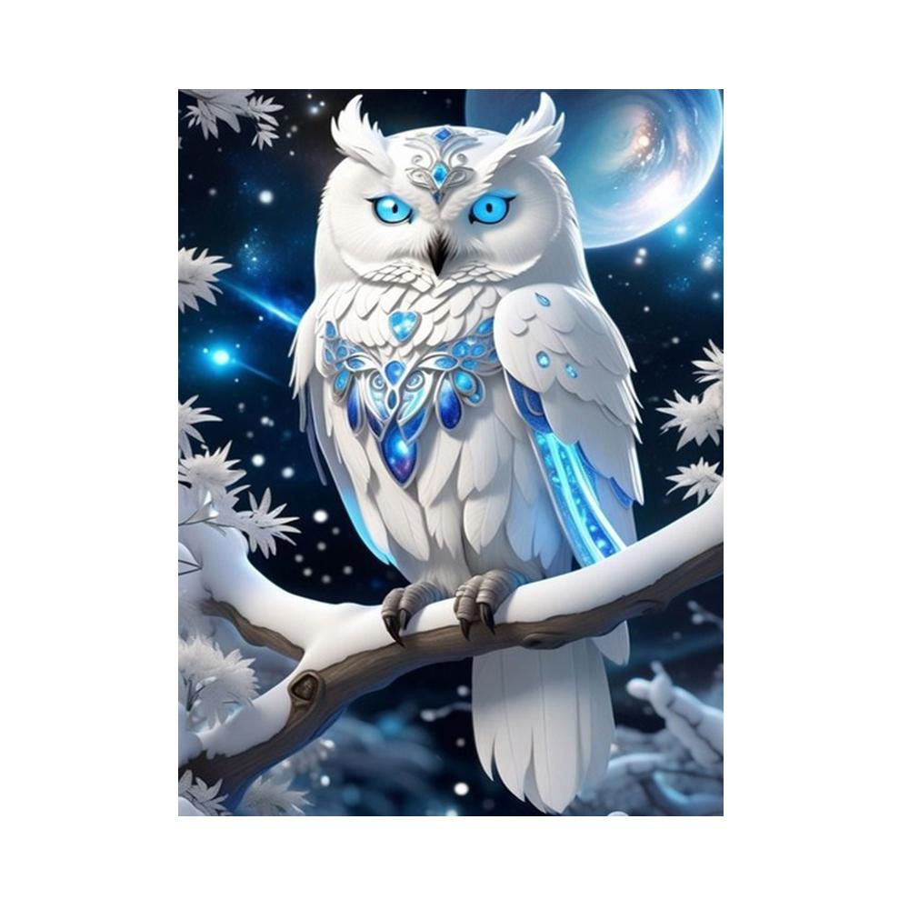 Cute White Owl Picture Full Drills 5D Diamond Painting Mosaic Embroidery Diy Cross Stitch For Home Decorations J3644