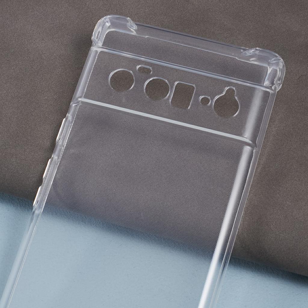 For Google Pixel 6 Pro 5G Clear TPU Case Four Corner Anti-drop Phone Cover