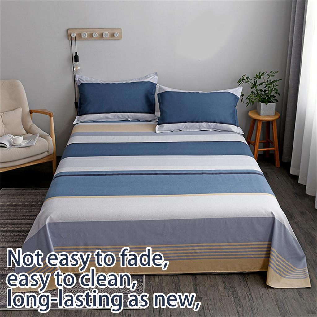 Single Bedspread Washed Cotton Bed Sheet Offering Softness and Breathability Bedding Sheet Optional Size Pattern