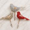 Glitter Small Bird Christmas Tree Ornament Decoration